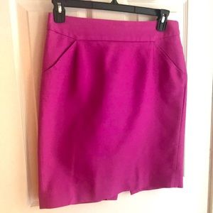 J. Crew Fuschia Pink Pencil Skirt, Size 8